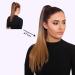 prinfantasy Human Hair Straight Wrap Around Ponytail Extensions Hairpiece Yaki Straight Hairpieces Magic Paste Long Ponytail for Women Girls Netural Black 24 In GBMW278 MW278 24 inch - Buy Online on GoSupps.com