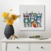 Yidepot Cat Canvas Wall Picture - Framed 60x60cm Cats Art Print - Buy Online on GoSupps.com
