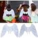 Zerodis Large Angel Wings for Halloween Party Costume - Adult & Kids Fairy Wings in White - 50x29x1cm - Buy Online on GoSupps.com