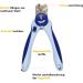 Thunderpaws Professional Claw Scissors for Dogs - Safe Nail Clippers with Safety Lock & Nail File (Medium to Large Blue) - Buy Online on GoSupps.com
