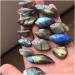 Gift 10pcs Natural Labradorite Quartz Crystal Pendant Specimen Reiki Spectrolite Home Decor Random for Gemstones and Crystal Stone Mineral Specimen - Buy Online on GoSupps.com