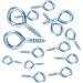 300 PCS Mini Metal Eye Hooks Screw for Jewelry Making - Silver Eye Screws for DIY Crafts (3 Sizes) - Bead Supplies & Findings - Buy Online on GoSupps.com