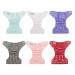 ALVABABY Cloth Diaper 6 Pack with 12 Inserts, Adjustable & Reusable for Baby Girls and Boys - Hello Girl Design - Buy Online on GoSupps.com
