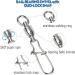 9Tong Ball Bearing Vertebrae Fishing Snap - Stainless Steel Saltwater Barrel Snap (Size 6+6 110lb 25 pcs) - Durable Fishing Accessories for All Anglers - Buy Online on GoSupps.com