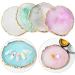 Nail Art Palette - Stone & Resin with Gold Edge | Mixed Color Display for Gel Nail Art & Makeup - Buy Online on GoSupps.com