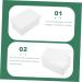 Outanaya Box Sheet Laundry Storage Box Laundry Beads Large Capacity Bucket Laundry Powders Holder 16.8X11X7.5CM White - Buy Online on GoSupps.com