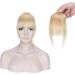 SEGO Clip in Fringe Real Human Hair Extensions Light French Bangs #24 Natural Blonde One Piece Remy Hairpieces for Women Straight Clip on Invisible Natural (9g) Light Bangs #24 Natural Blonde - Buy Online on GoSupps.com
