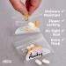 Extra-Thick Pill Pouch Bags - BPA Free Reusable 3x2 Zipper Storage Pouches Pack of 100 | Daily AM PM Travel Organizer - Buy Online on GoSupps.com