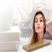 Delicate Irregular Acrylic Makeup Mirror Aesthetic Desktop Mirror with Durable Wooden Base for Men Women Portable Lightweight Cosmetic Mirror for Home Bathroom Travel - Buy Online on GoSupps.com