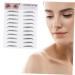 Housoutil 2pcs 3d Eyebrow Stickers Suits Makeup Eyes Brown Natural Simple Eyebrow Tool Women's Clothing 6d