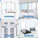 HIEEY 3 Way 360 Trifold Mirror for Hair Cutting/Styling & Makeup | Height Adjustable Telescoping Hooks | 5X Magnification | Bright Black - Buy Online on GoSupps.com