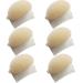 Haifly 6 Pieces Sponge Hair Former Comb Hair Raise Styling Accessories Updo Hair Cushion Beige