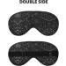 Black White Glitter Sleep Mask - Double-Sided Unisex Eye Mask for Sound Sleep & Skin Care - Buy Online on GoSupps.com