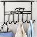 PRETYZOOM College Essentials 7 Door Hook s Woodsy Decor Hangers for Clothes Towel Hook Iron Hook Shelf Hanging Office 42X22CM Black - Buy Online on GoSupps.com