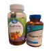 Multivitamin Gummies with Magnesium Tablets Natural Berry Peach and Orange Flavors 150 Gummies + 120 Tablets