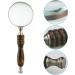 10X Handheld Glass Antique Wooden Handle Magnifier Glass for Reading Book Inspection Birthday Present Gift Magnifier Glasses for Reading - Buy Online on GoSupps.com