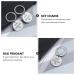 Coheali Valentine's Day Key Trailer Pair Rings - Men's Gifts | Stainless Steel Key Holders for Couples | 3-Piece Set - Buy Online on GoSupps.com