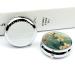 Small Travel Pill Case | Round Metal Pill Box | 3 Compartment Portable Organizer | Mini Pill Holder for Travel - Flower Design - Buy Online on GoSupps.com