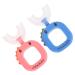 Minkissy U-shaped toothbrush for children birth control delightful U-toothbrushes Accessories toothbrushes training toothbrush child manual cartoon accessories 2 pieces