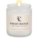 Fresh Orange Scented Candles Long Lasting Burn Candles for Home Scented Soy Wax Stress Relief Jar Candles 7 oz