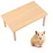NAUZE Wooden Hamster Platform Toy Hamster Stand Platforms Perches for Small Animals Natural Toys Cage Accessories for Mouse Gerbil Rat Chinchilla