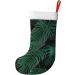 Floral Swan Velvet Christmas Socks - Banana Leaf Green | One Size International Shipping - Buy Online on GoSupps.com