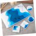 NUOBESTY Tray DIY Mold 1pc Casting Decorative Molds Tray Drop-shaped Manual Mold DIY Epoxy Chic Irregular Silicone White 37.5X24.6X1.3CM - Buy Online on GoSupps.com