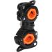 Stick Cane Drive Rollator Walker Cane Holder Stand ABS Portable Safe Rotate for Daily Life for Elderly (Black Orange) - Buy Online on GoSupps.com