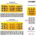 OWDEN Jewelry Metal Stamps Kit - 2 Sets Art Font Letter Punch (Uppercase/Lowercase), 1 Set Number Punch with Hammer and Steel Bench Block - 1/8 3mm Size - for Jewelry Stamping Making - Buy Online on GoSupps.com