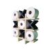 Tic Tac Toe Toilet Paper Holder (Natural with Black X's)