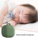 Portable Silicone Pacifier Holder | Travel Pacifier Bag - Luckxing Green | For Boys & Girls - Ideal Diaper Bag Accessory - Buy Online on GoSupps.com