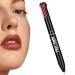 Jimtuze 4in1 Lip Liner Lip Liner Pressed 4 Colors in 1 Lip Contour Pen Waterproof Lip Liner Pen for Daily Makeup Gift for Women Red bean paste + tomato + aunt + fire orange