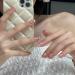 French Square Press on Fake Nails - 24Pcs Pink Gradient Full Cover Short Acrylic False Nails for Women and Girls - Buy Online on GoSupps.com