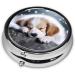 Sleeping Dog Portable Metal Pill Box - Mini 3-Compartment Travel Essential for Small Pills - Buy Online on GoSupps.com