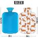 Heat Bottle with Dachshund Motif & Fluffy Cover 2L Warm Water Bottle for Kids Adults | Cozy Nights & Pain Relief - Buy Online on GoSupps.com