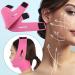 Face Lifting Slimming Belt Face Lifting Belt Bandage Face Slimming Strap Double Chin Reducer Facial Weight Loss Belt  Eliminates Sagging Skin Lifting Firming Anti Aging Face Corrector(Pink)