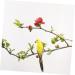 TOYANDONA Parrot Lifelike Vivid Ornament Figure Artificial Birds for Jungle Statue Garden Simulation Yellow 20x5cm Yellow - Buy Online on GoSupps.com