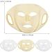 Silicone Face Mask Set 3-Piece Silicone Anti-Wrinkle Face Mask Cover Leaf Masks All Skin Types Reusable Deep Cleansing Spa - Buy Online on GoSupps.com