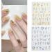 Ruarby Cats Eye Full Cover Nail Tips French Tip False Nails Press On Nail DIY Champagne Artificial Nails for Women Girls - Buy Online on GoSupps.com