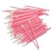 BAISDY 250Pcs Disposable Lip Brushes Wands Lipstick Applicators for Makeup Pink