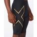 2XU Men's MA5331B-MCS Run Compression Shorts Black/Gold Reflective | International Shipping Available - Buy Online on GoSupps.com