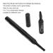 4 in 1 Telescopic Makeup Brushes Set - Retractable Lipstick Eyebrow Eyeshadow & Face Brush - Portable Cosmetic Tool for Home Travel & Beauty Salons (Black - Buy Online on GoSupps.com