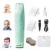 SEEDNUR Baby Hair Clippers with Vacuum for Infants  Children  Kids and Newborn  Waterproof Rechargeable Cordless Hair Trimmer with 2 Guide Combs & Haircut Cape(Green)