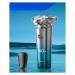 Shaver Electric Shaver Portable Men's Beard Shaver Full Body Washable Intelligent Rechargeable Automatic Rotating Shaver Shaver RS901 Sky Blue (1 Pack) Send Leather Bag Regular Pack RS901 Azure