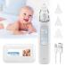 Nasal Aspirator Baby - Baby Nose Suckers Rechargeable Electric Nose Cleaner Baby Nose Unblocker with 5 Suction Levels 3 Sizes Silicone Tips Music and Light Soothing for Newborns Toddlers