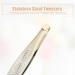 VOCOSTE Eyebrow Tweezers Stainless Steel Tweezers for Men Silver Tone - Buy Online on GoSupps.com