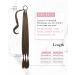 REECHO DIY Braid Ponytail Extension 34 Inch - Medium Brown with Highlights | Natural Synthetic Hair | 180g - Buy Online on GoSupps.com