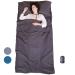 EXERMIL 100% Cotton Sleep Sack with All-Round Zippers, 87x43 Large Sleeping Sheets for Hotels,Traveling & Camping,Multifunctional Travel Sheets (Unzipped:87x87) for Adults, Lightweight, All Season Grey