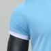 Shirt Sleeve Turn Down Blouse Men's Zipper Collar Splice Solid Polos Casual Men's Blouse Men Dress Shirts Long Sleeve Regular Fit 3XL Blue - Buy Online on GoSupps.com
