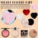 Large Fluffy Powder Puff 4 Pieces Heart Shape Ultra Soft Washable Reusable Velvet Large Face Face Powder Puff Loose Powder Dry Wet Makeup Tool - Buy Online on GoSupps.com